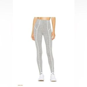 NWT Free People You're a Peach Leggings in Heather Gray